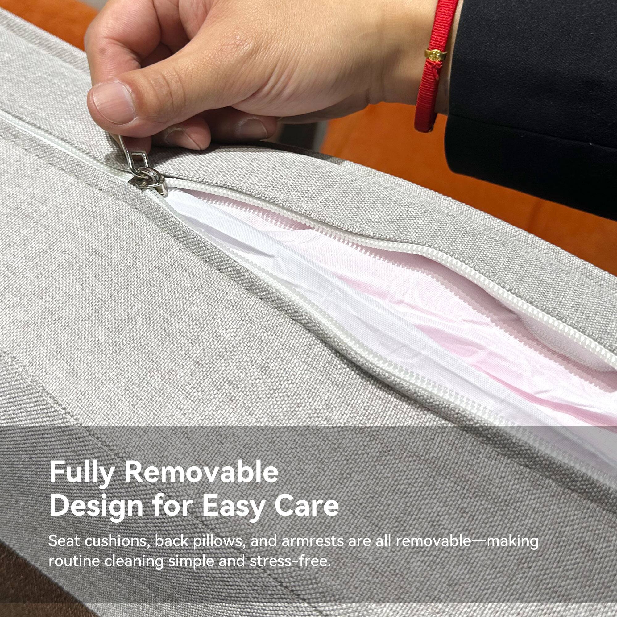 Fully Removable Design for Easy Care

Seat cushions, back pillows, and armrests are all removable—making routine cleaning simple and stress-free.