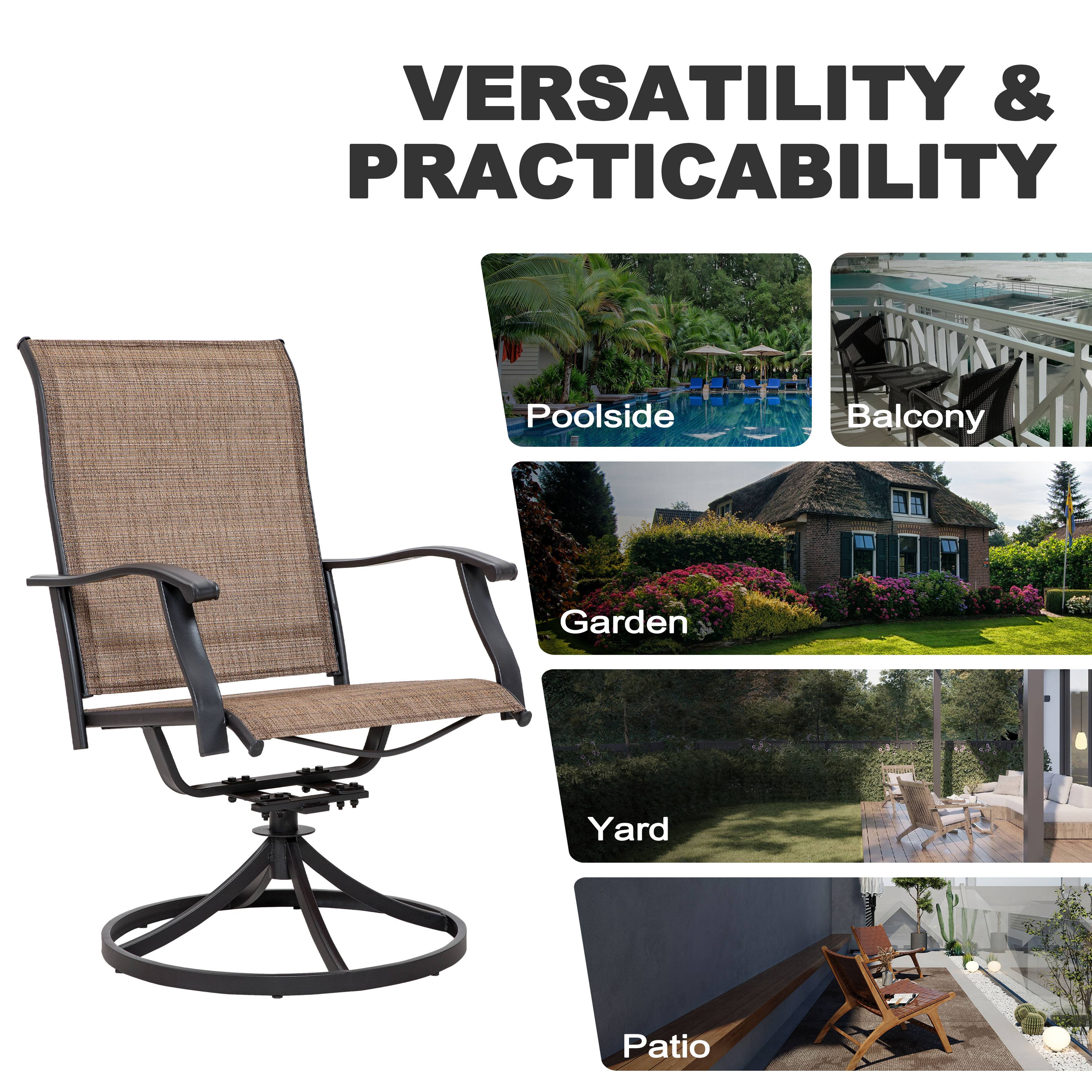 VERSATILITY & PRACTICABILITY

- Poolside
- Balcony
- Garden
- Yard
- Patio