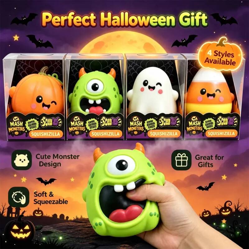 Perfect Halloween Gift

4 Styles Available

SQUISHIZILLA

Cute Monster Design

Great for Gifts

Soft & Squeezable