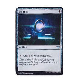 Surreal Entertainment - Magic: The Gathering Sol Ring Card Fleece Throw Blanket | 45 x 60 Inches - Black