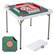 Front. Costway - Costway 35" Folding Mahjong Table with Cup Holders & Smooth Felt Mat Carrying Handle - Multicolor.