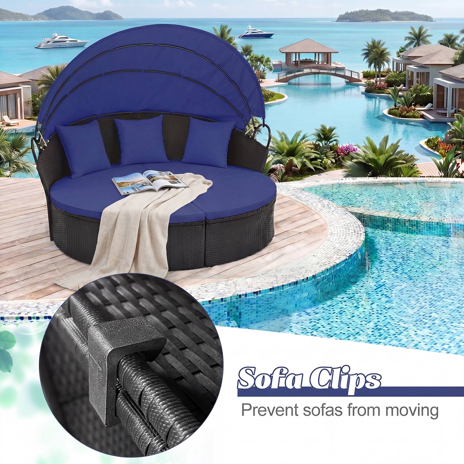 Sofa Clips  
Prevent sofas from moving