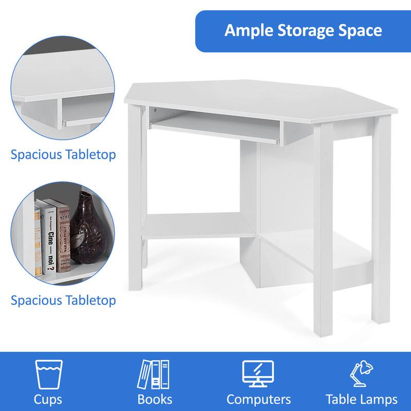 Ample Storage Space Spacious Tabletop | Cine I noi ? SEOE MARAND PEALE NAD Spacious Tabletop Cups Books Computers Table Lamps