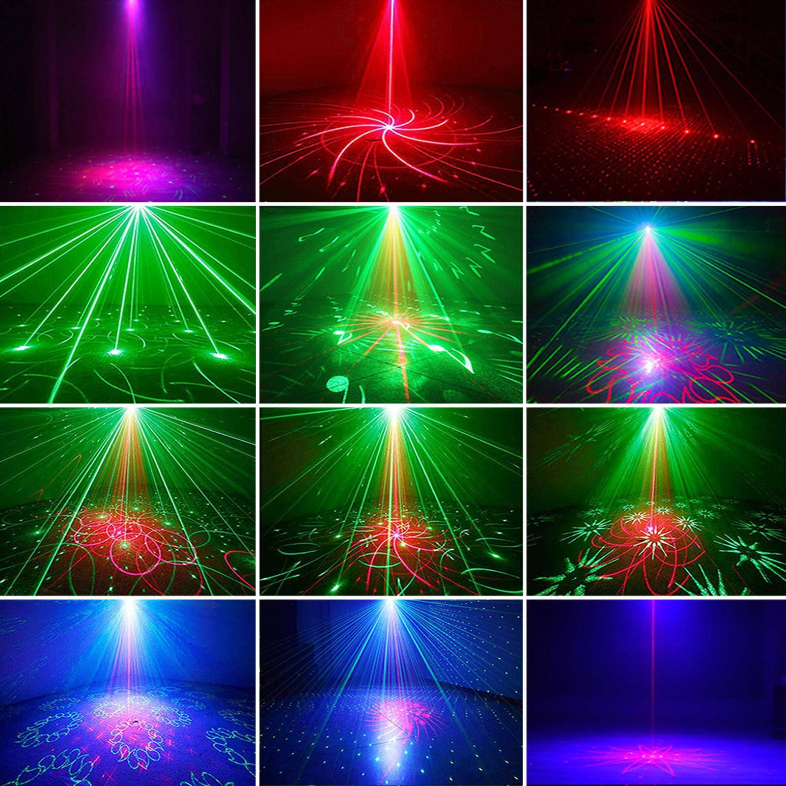 Left. The Best Inks - Party Lights Led Disco Strobe Light Rgb Sound Activated With Remote Control Stage Dj Various Patterns Projector Effect - Default.