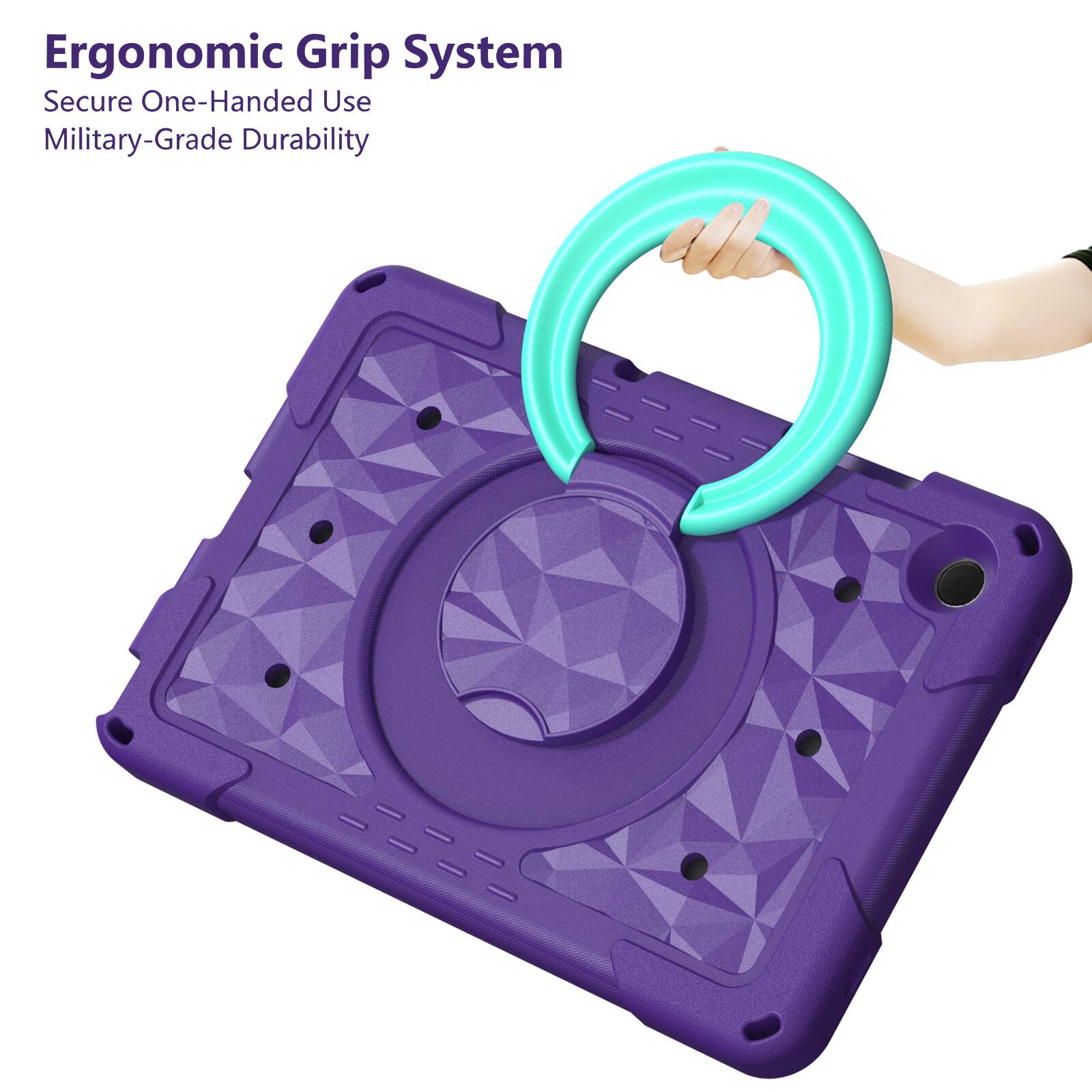Ergonomic Grip System  
Secure One-Handed Use  
Military-Grade Durability