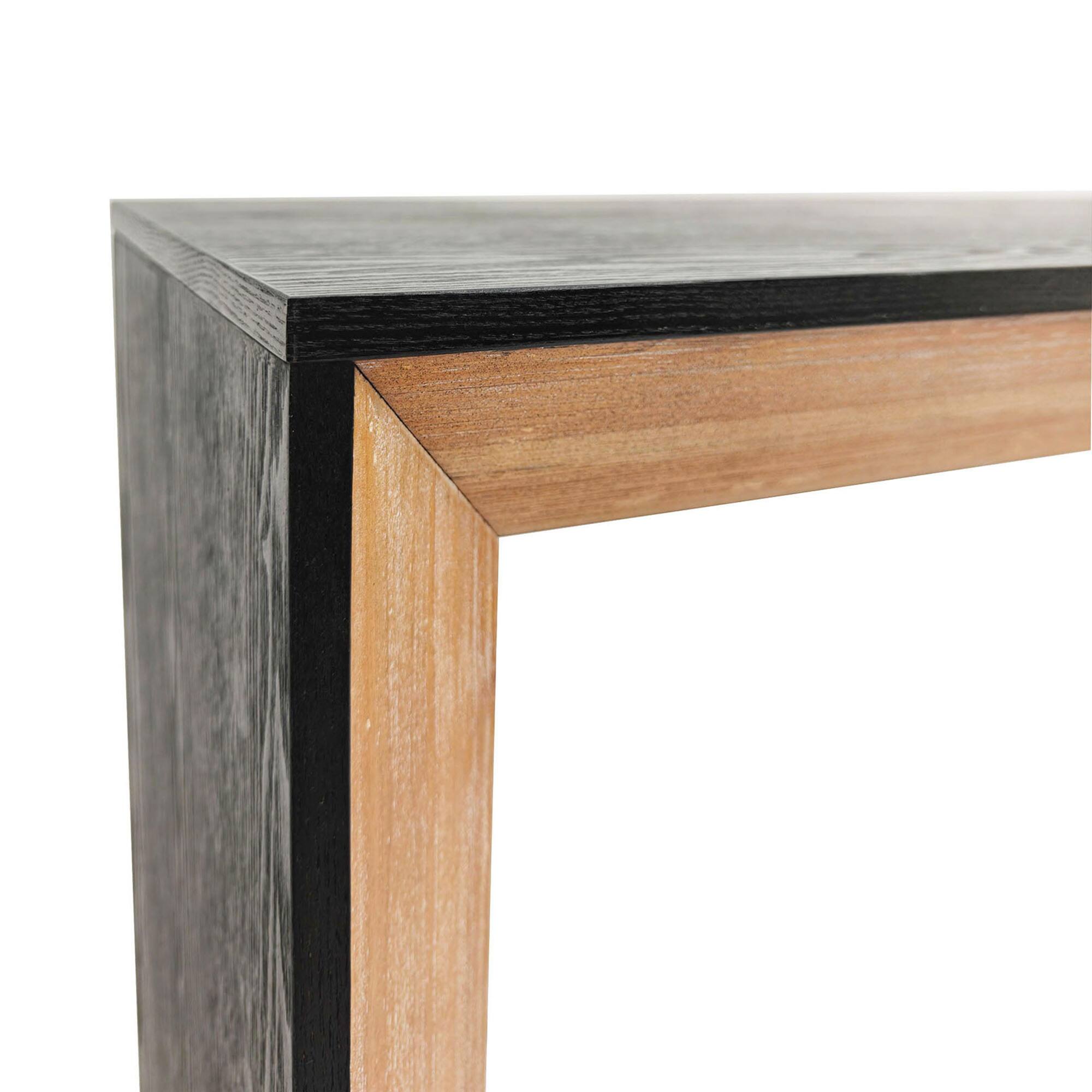 Alt View 5. GOODSILO - Modern Wood Console Table with Rustic Contemporary Design Ideal for Entryway or Sofa Placement - Black+Natural.