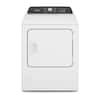 Front. Whirlpool - Whirlpool - 7.0 Cu. Ft. Gas Dryer with Steam and Moisture Sensing - White - White.