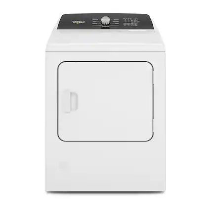 Front. Whirlpool - Whirlpool - 7.0 Cu. Ft. Gas Dryer with Steam and Moisture Sensing - White - White.
