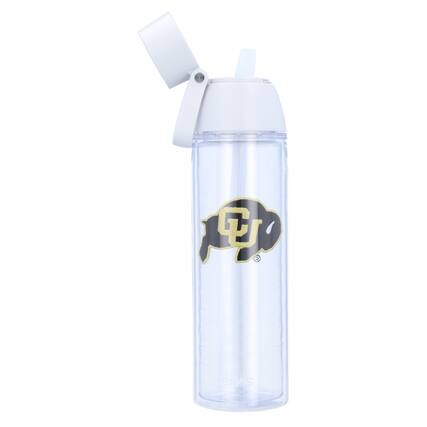 Front. Tervis - Colorado Buffaloes 24oz. Emblem Venture Lite Water Bottle - Multicolor.