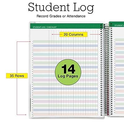 Student Log  
Record Grades or Attendance  

STUDENT LOG / CHECKLIST  

20 Columns  
35 Rows  

14 Log Pages