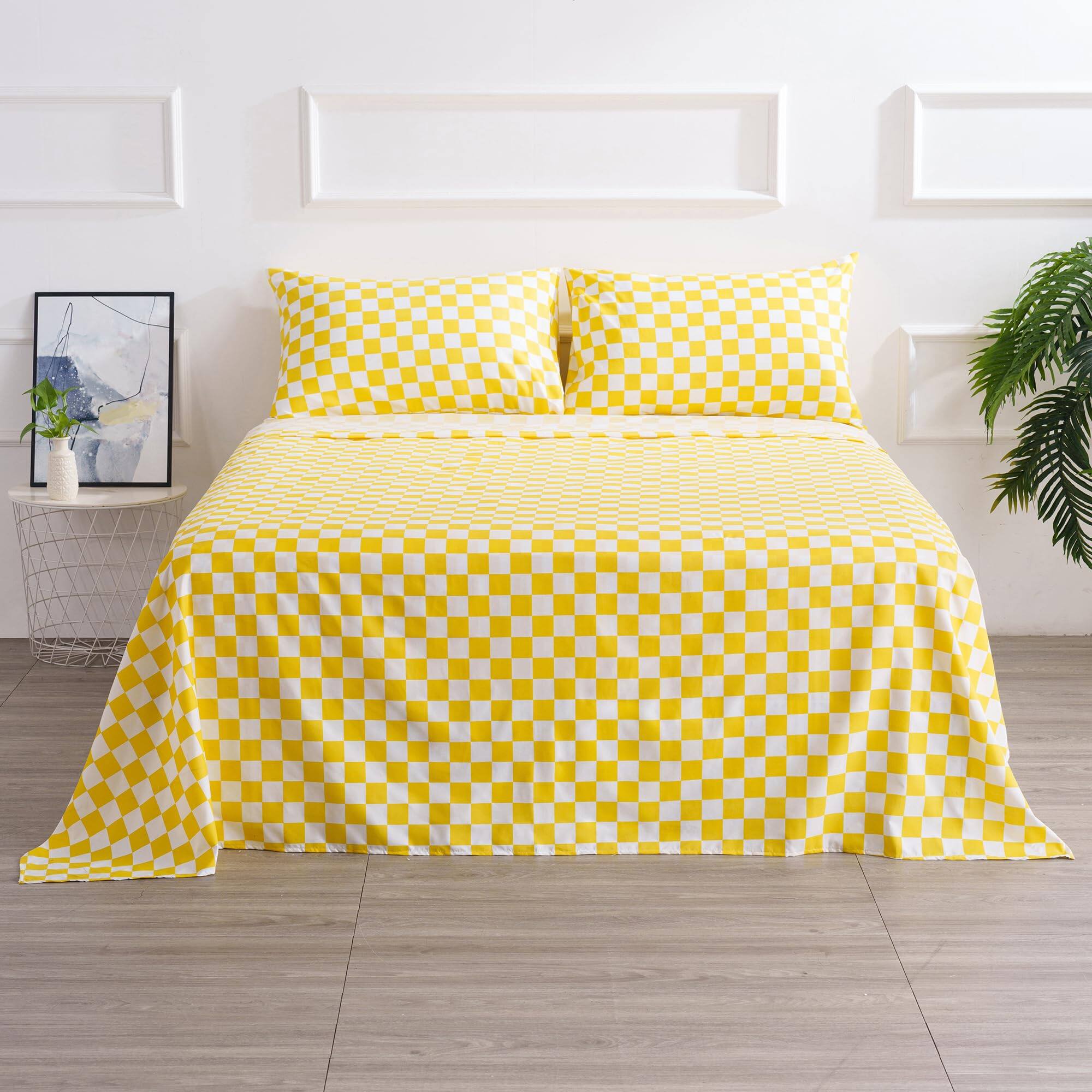 Plaid Yellow&white-Full