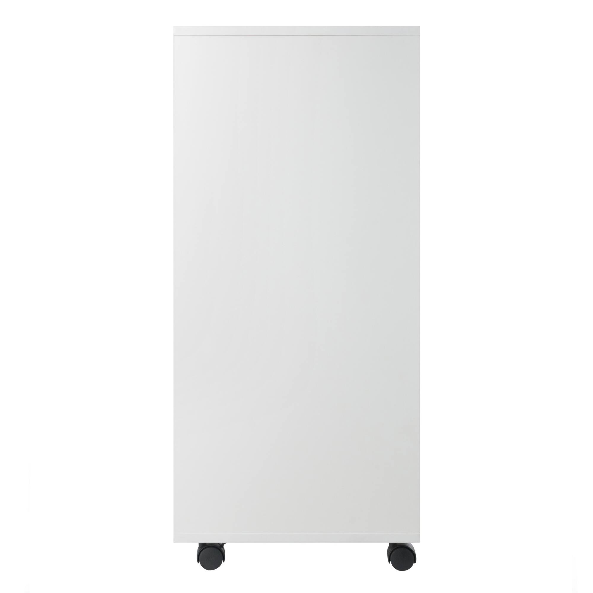 Alt View 7. Winsome Wood - Halifax Bins & Drawers Multi-Storage Tall Mobile Cabinet - White.