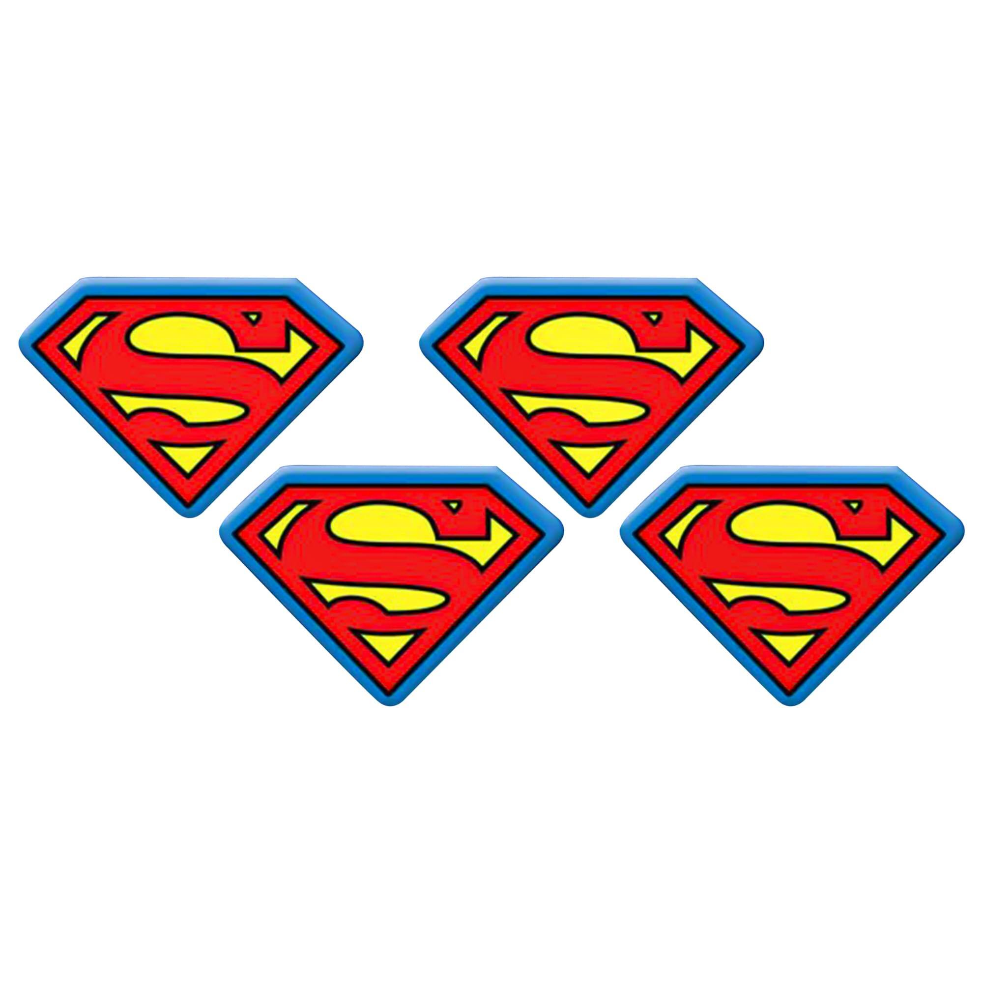 Alt View 10. DC Universe - DC Comics Classic Superman Logo Bag Clip 4 Pack - Multi-Colored.