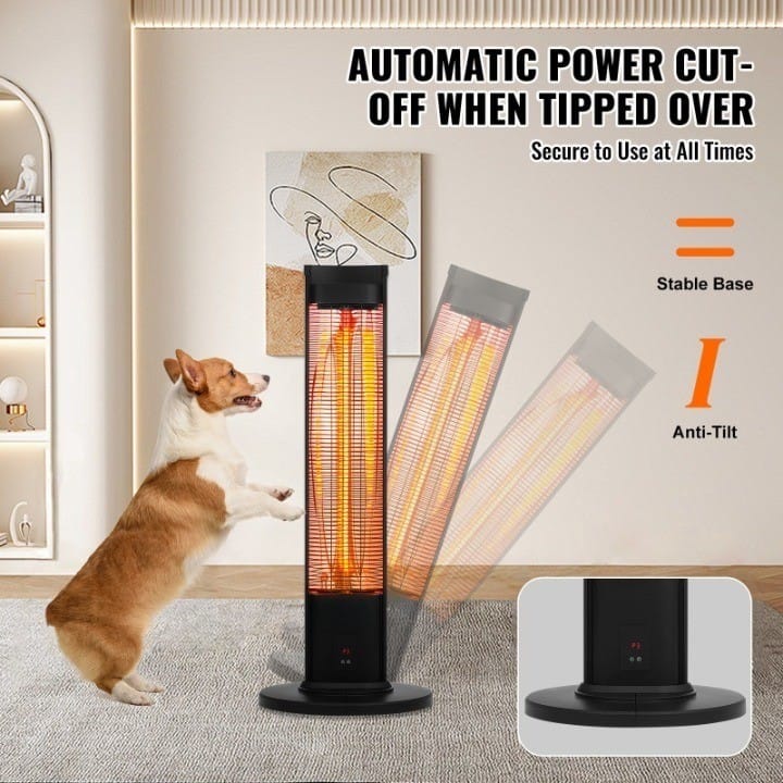 AUTOMATIC POWER CUT-OFF WHEN TIPPED OVER
Secure to Use at All Times
Stable Base
Anti-Tilt