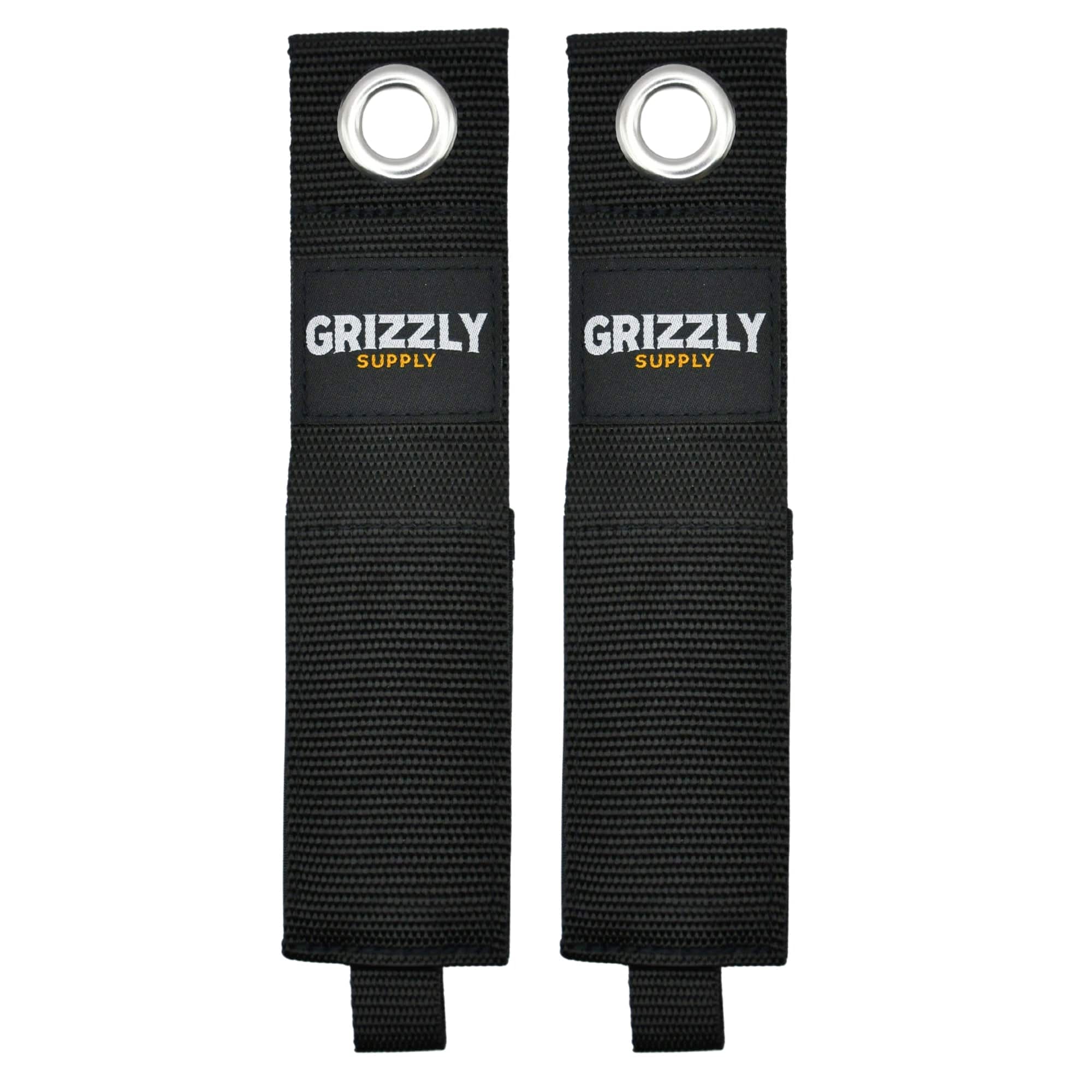 Grizzly Supply - 17" Hook and Loop Storage Strap 2/pk - Black