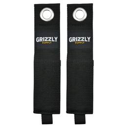Grizzly Supply - 17" Hook and Loop Storage Strap 2/pk - Black