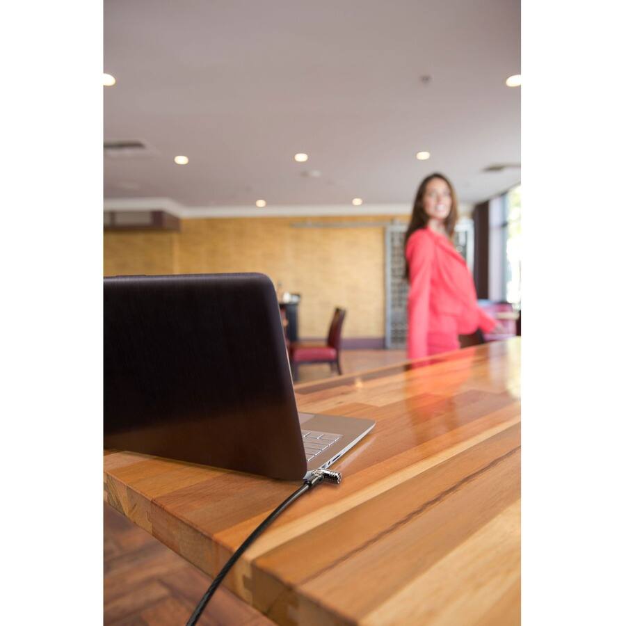 Alt View 1. Kensington - Kensington MicroSaver 2.0 Keyed Laptop Lock - Master Keyed On Demand - 6 ft Cable - Master Keyed Lock - Carbon Steel.