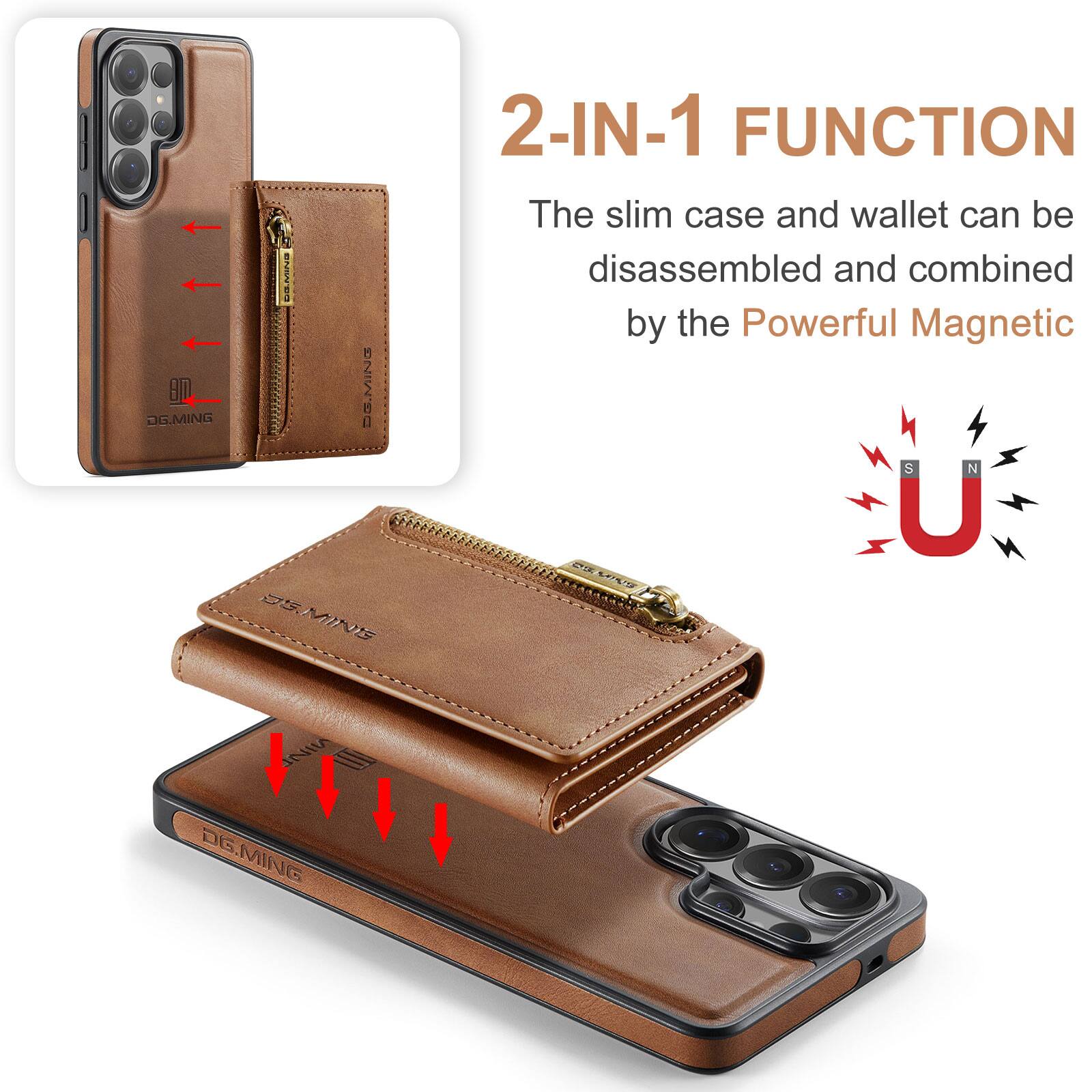 2-IN-1 FUNCTION  
The slim case and wallet can be disassembled and combined by the Powerful Magnetic