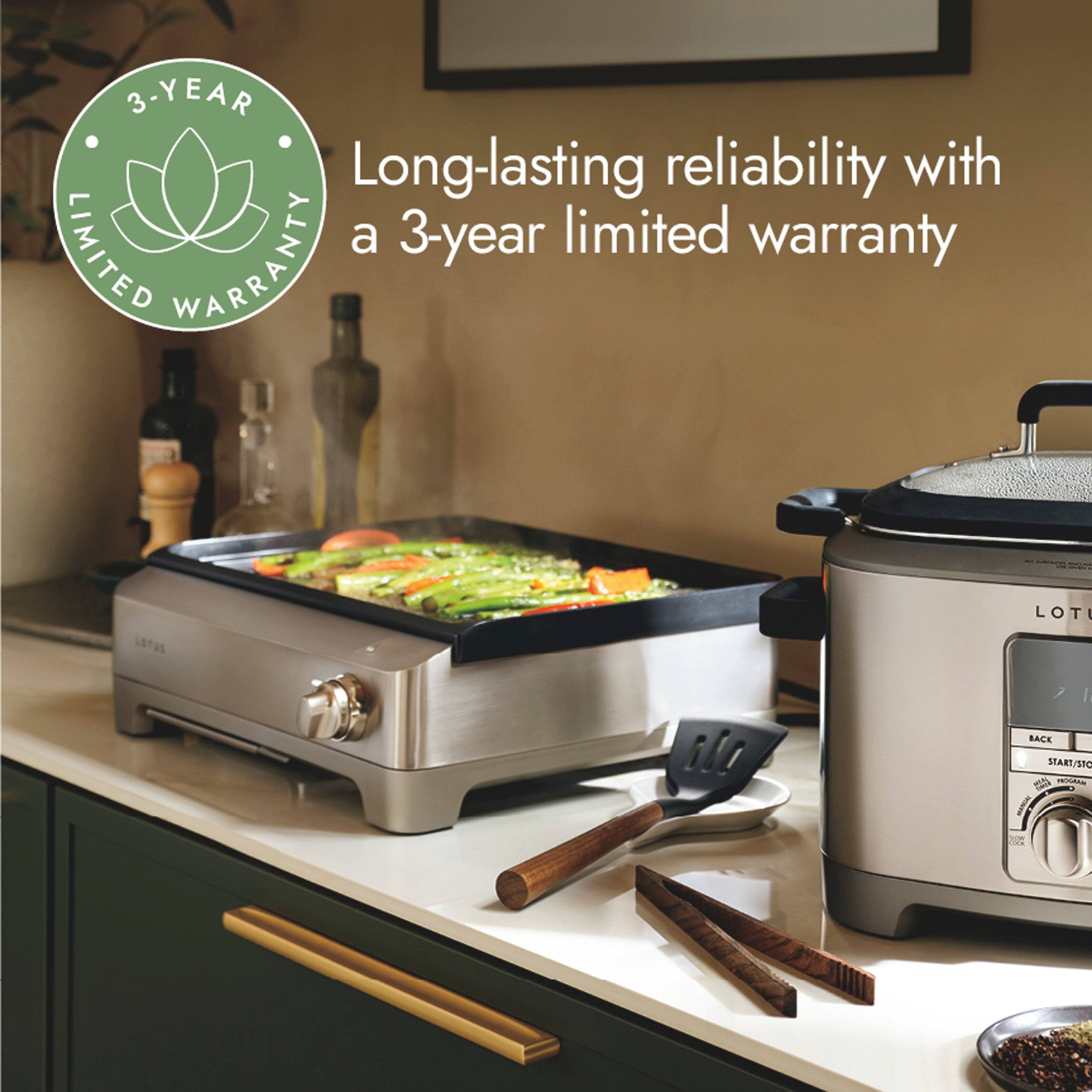 3-YEAR Long-lasting reliability with LIMITED a 3-year limited warranty

LOTUS

BACK START/STO