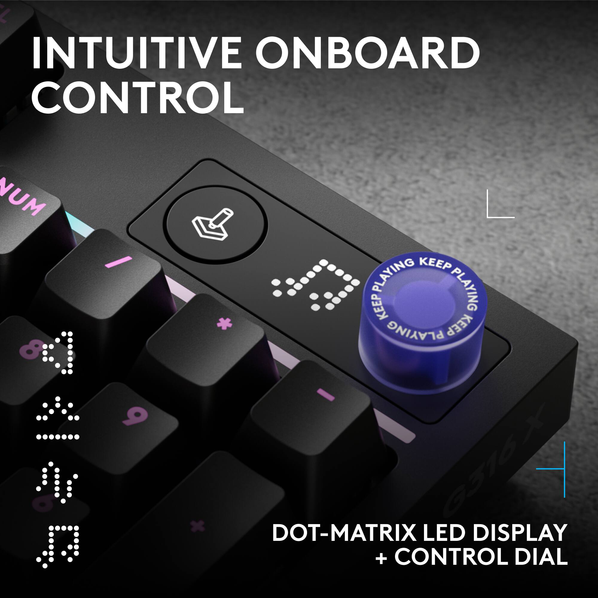 INTUITIVE ONBOARD CONTROL

DOT-MATRIX LED DISPLAY + CONTROL DIAL