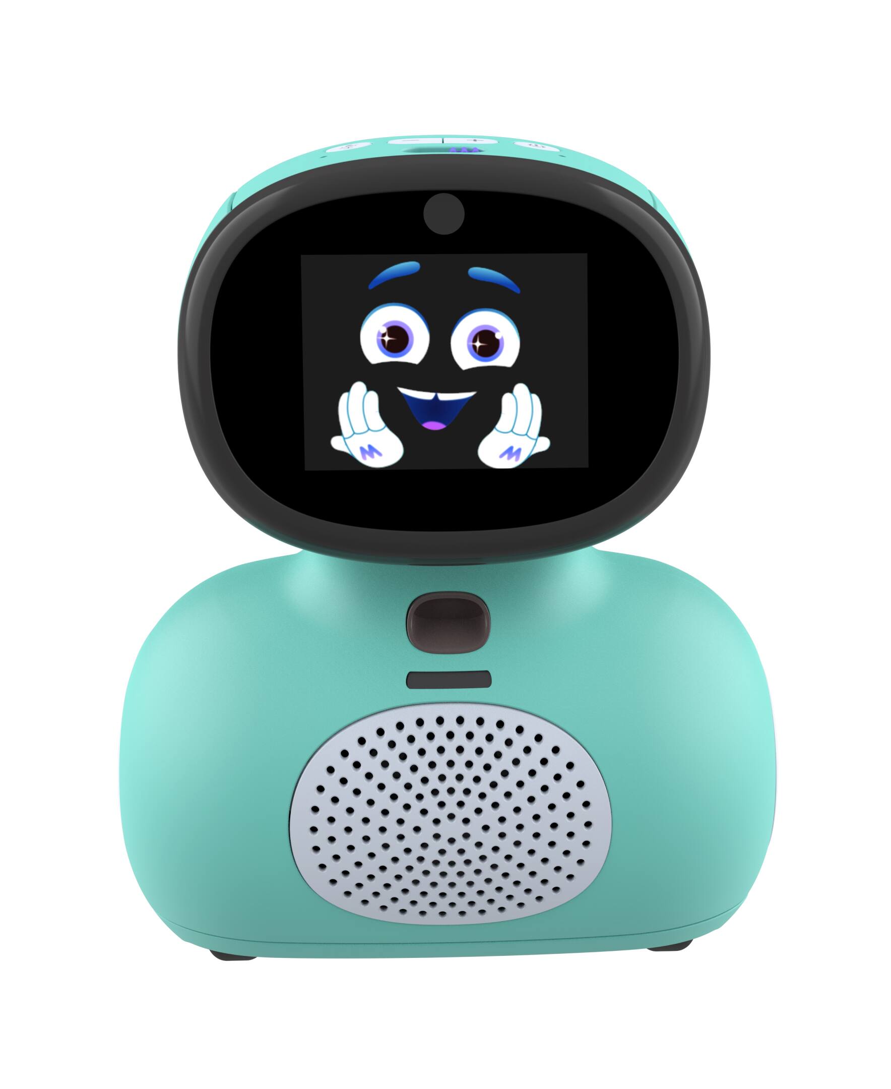 Front. Miko - Mini: AI Robot For Kids With 30 Days Free Miko Max| Fosters STEAM Learning & Packed with Fun Apps| Child-Safe - Blue.