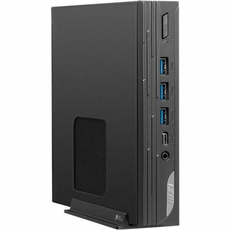 Alt View 4. MSI - MSI PRO DP10 Small Form Factor Mini PC Barebone - Intel Core i5-1340P - Iris® Xe Graphics - WiFi 6 - 3Y Warranty - Black.