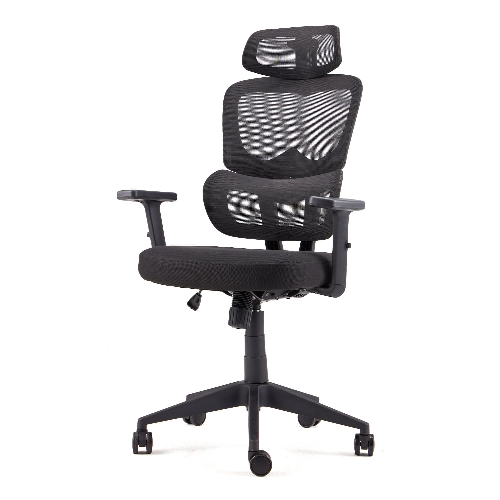 JOMEED - High Back Mesh Swivel Chair with Adjustable Height for Home and Office - Black