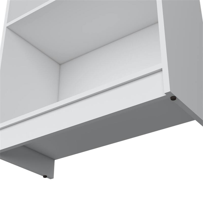 Alt View 3. HTUTWOO - Bookcase with Spacious Tier-Shelving Design – Four Spacious Shelves for Books and Decor, Versatile Display Shelf, - White.