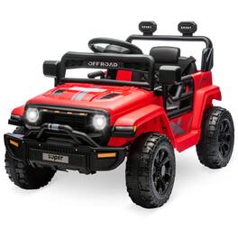 GARVEE - 12V Ride On Truck for Kids, Electric Car with Parental Remote, Music, 4-Wheel Suspension, Perfect Gift for Toddlers - Red