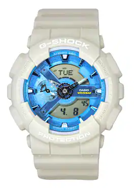 Casio - G-Shock Analog Digital Bio-Based Resin Dial Quartz GA-110AS-5A 200M Men's Watch - Blue