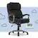Front. Serta - Garret Bonded Leather Executive Office Chair with Premium Cushioning - Black.