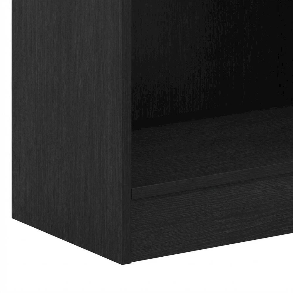 Alt View 2. FurniFact - 4-Tier Open Shelf Bookcase with Sturdy Engineered Wood Construction - Blackwood.