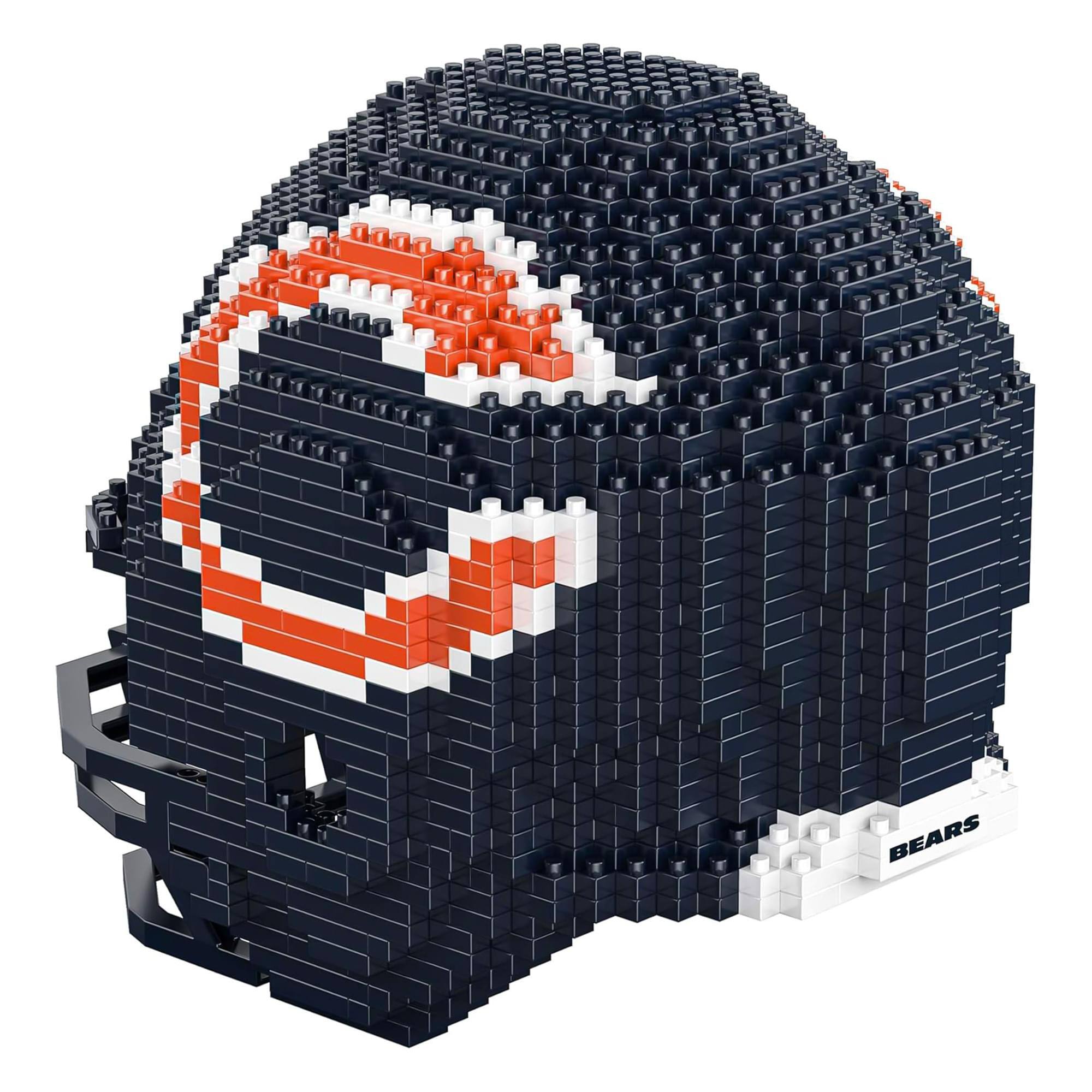 Alt View 4. Forever Collectibles - Chicago Bears NFL FOCO BRXLZ Helmet Building Block Set - Blue.