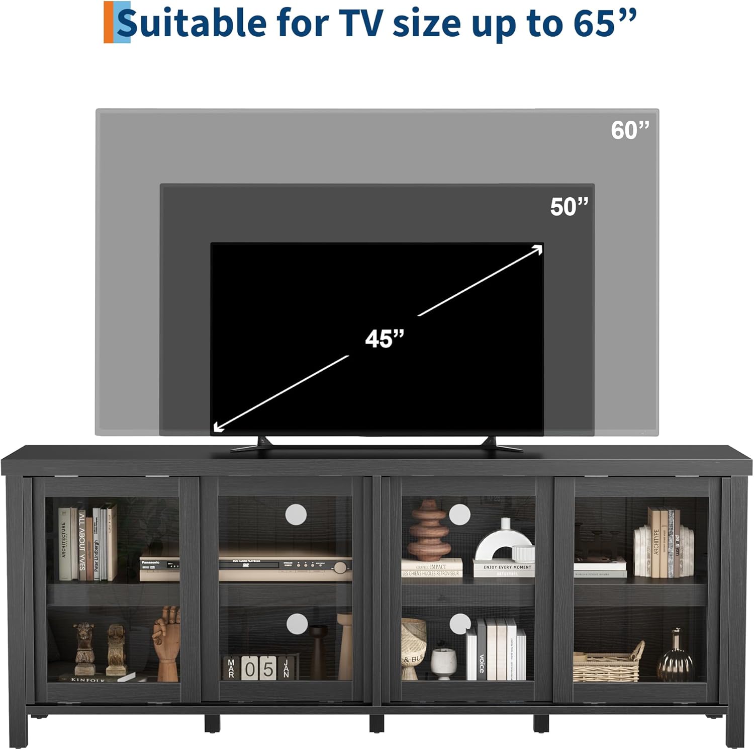 Suitable for TV size up to 65"