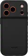 Front. dbrand - Grip Case with MagSafe for Apple iPhone 17 Pro Max - Black.