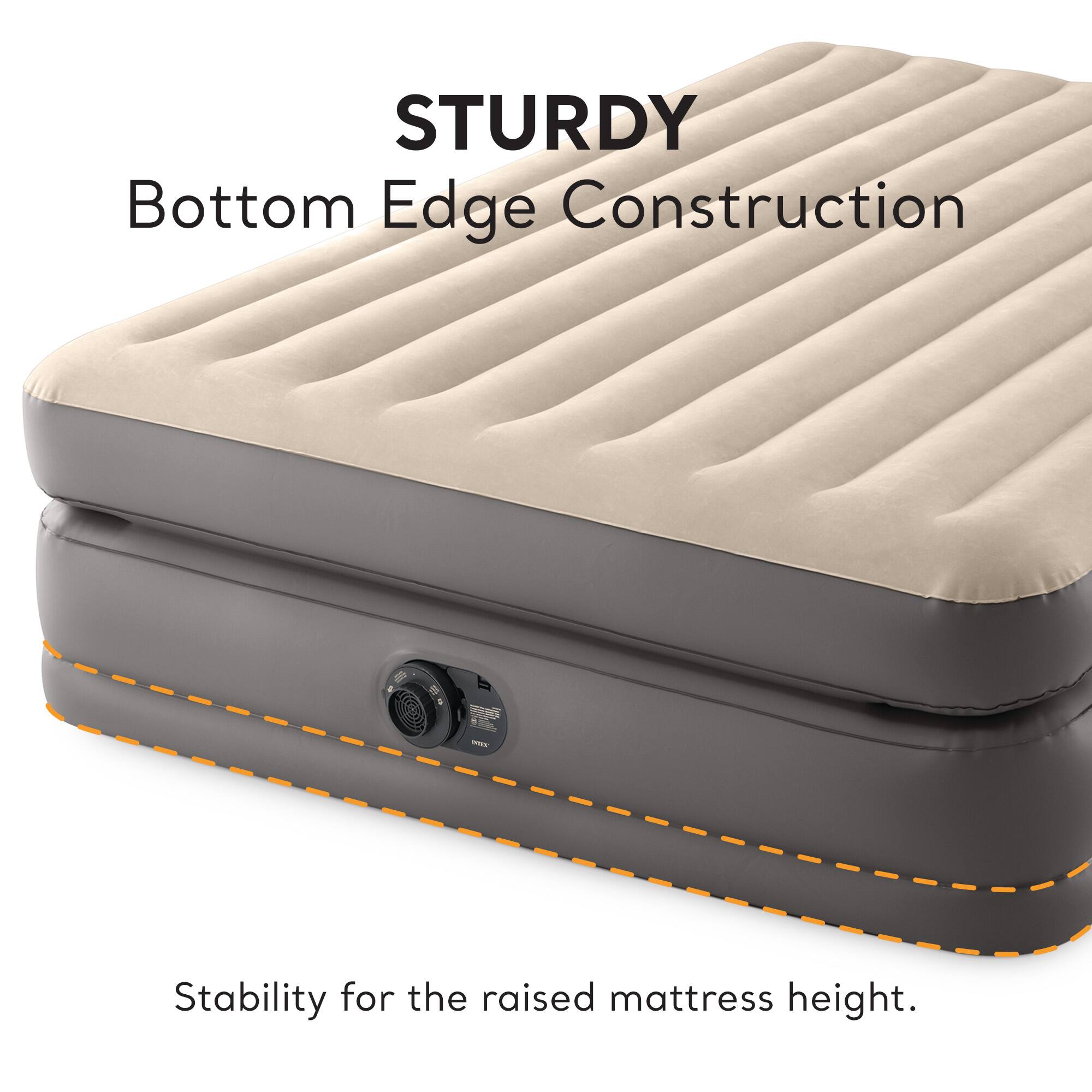 STURDY Bottom Edge Construction  
Stability for the raised mattress height.