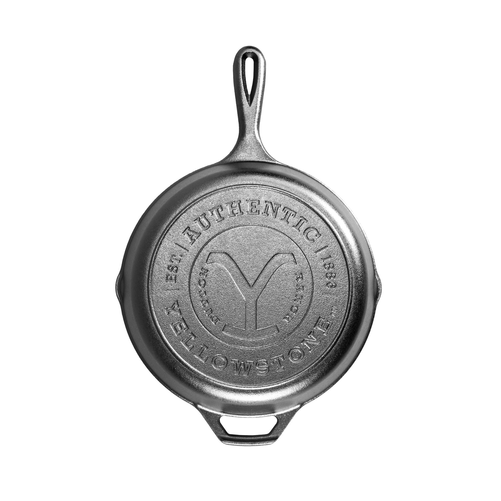 Lodge - Yellowstone 10.25 Inch Seasoned Cast Iron Authentic Y Skillet - Black