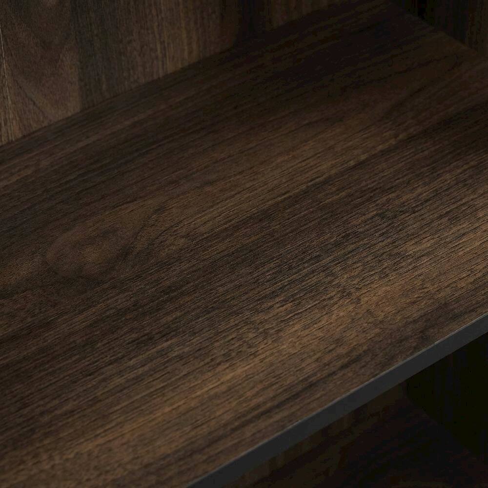 Alt View 1. FurniFact - Engineered Wood 3 Tier Open Shelf Bookcase in Columbia Walnut with Ample Storage - Columbia Walnut.
