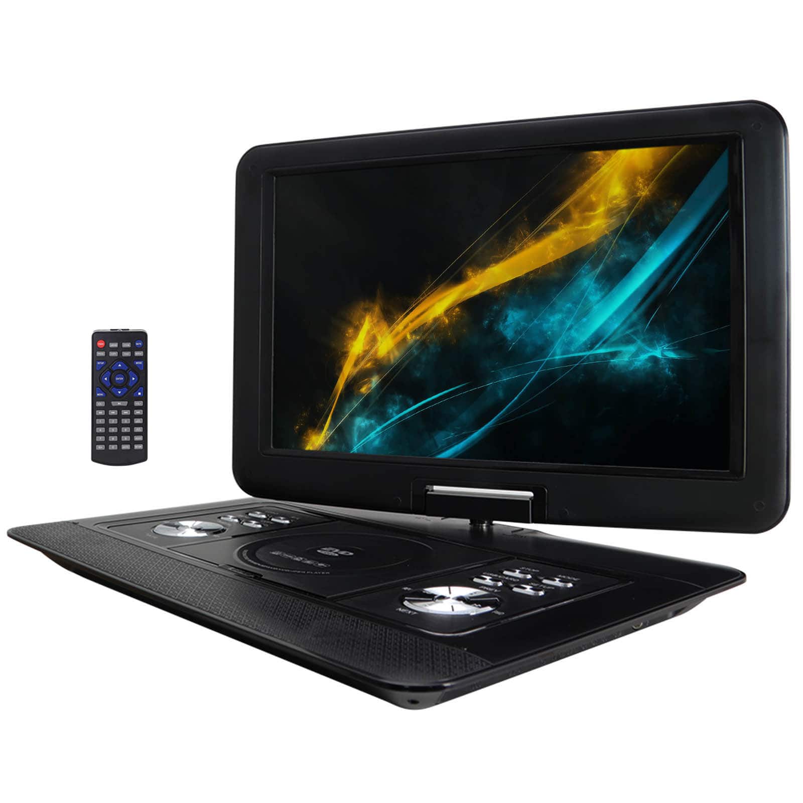 Front. Trexonic - Trexonic 15.4 Inch Portable DVD Player with TFT-LCD Screen and HDMI/USB/SD/AV Inputs - Black.