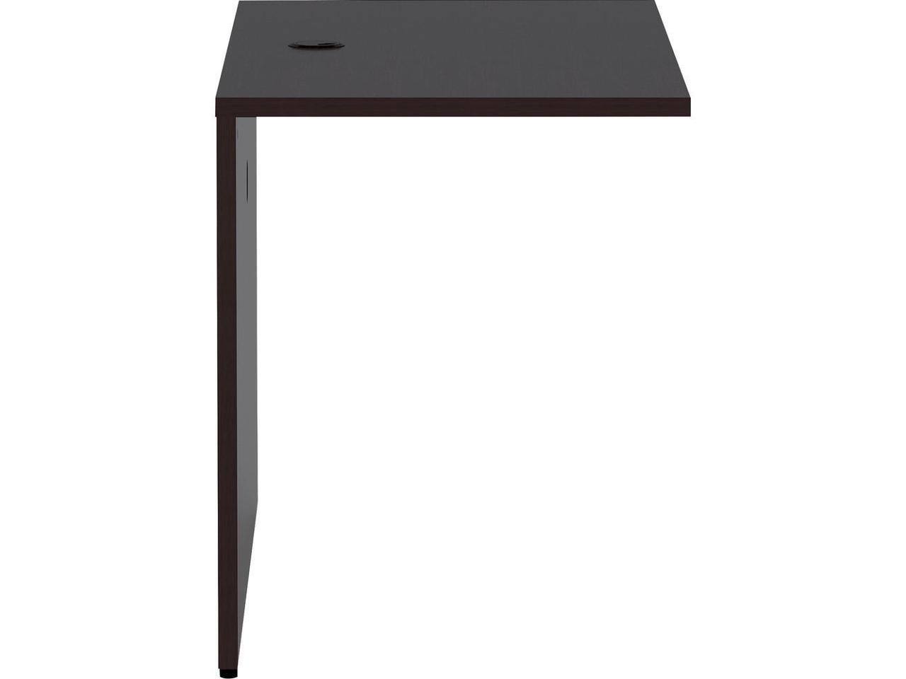 Alt View 5. Lorell - Lorell Bridge, Essentials Laminate, 48"X24"X29-1/2", Espresso (LLR18217) - Espresso.
