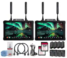 Bundle - HollyView - Hollyland Pyro 7 Wireless Transceiver Monitor 7 Inch 1200nit Dual Battery