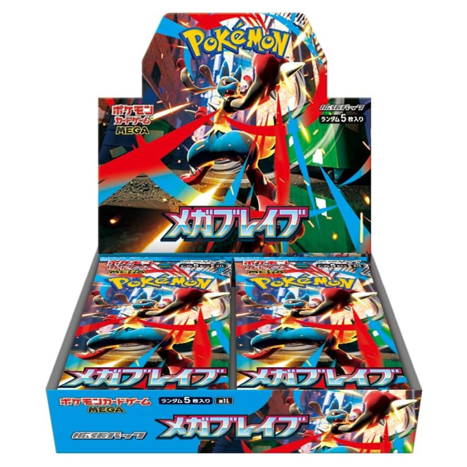 Pokémon TCG M1L MEGA Brave & M1S MEGA Symphonia Booster Box Set