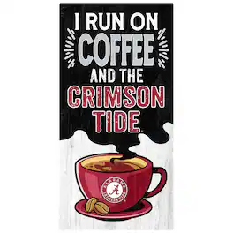 Fan Creations - Alabama Crimson Tide 6" x 12" Coffee Wall Art - Multicolor