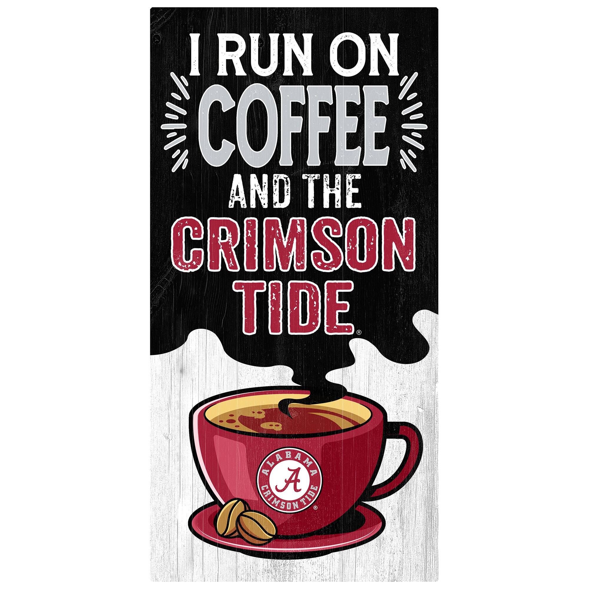 Alabama Crimson Tide 6" x 12" Coffee Wall Art