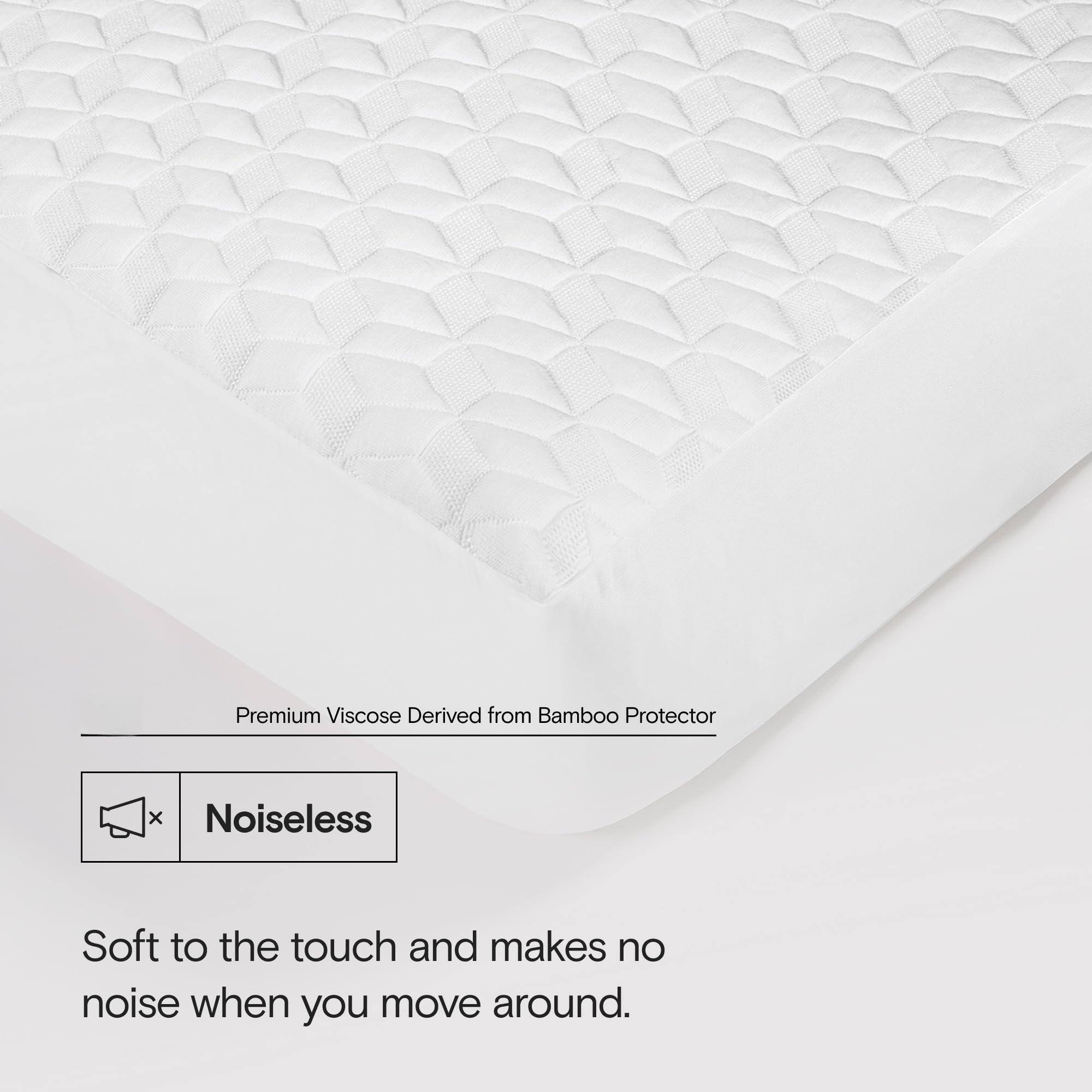 Premium Viscose Derived from Bamboo Protector

Noiseless

Soft to the touch and makes no noise when you move around.