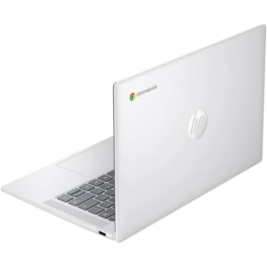 Alt View 4. HP - HP - 14" Chromebook - Intel N200 - 4GB Memory -128GB UFS - ChromeOS - Glacier Silver - Glacier Silver.