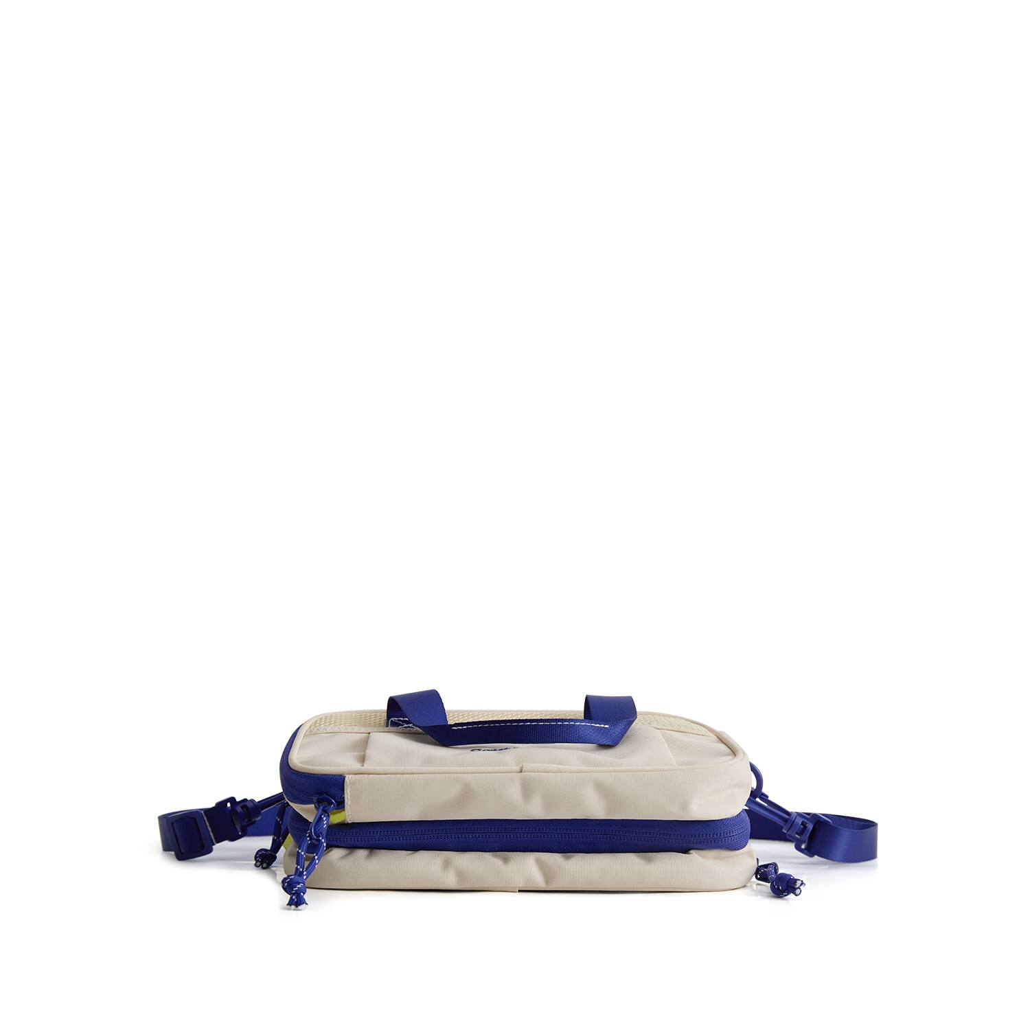 Alt View 2. Bagsmart - Coast Water Bottle Sling Bag, Water-Repellent Crossbody with Dry-Wet Separation for Beach & Daily Use - Ivory.