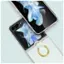Alt View 12. SaharaCase - Hybrid-Flex Hard Shell with Ring Case for Samsung Galaxy Z Flip5 - Clear.
