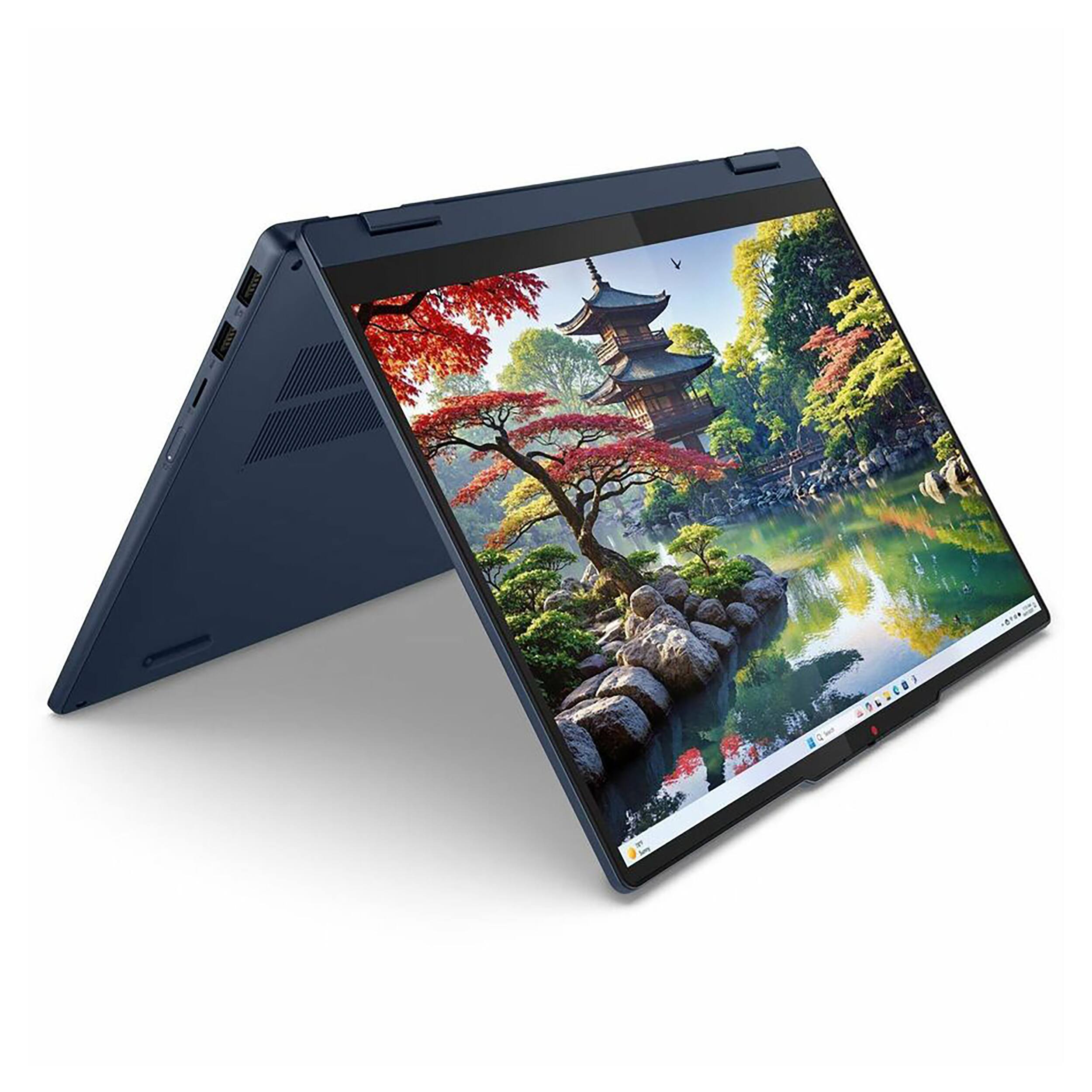 Alt View 1. Lenovo - IdeaPad 5 2-in-1 14" Touchscreen Laptop - Intel Ultra 5 with 8GB Memory - 256GB SSD - Cosmic Blue.