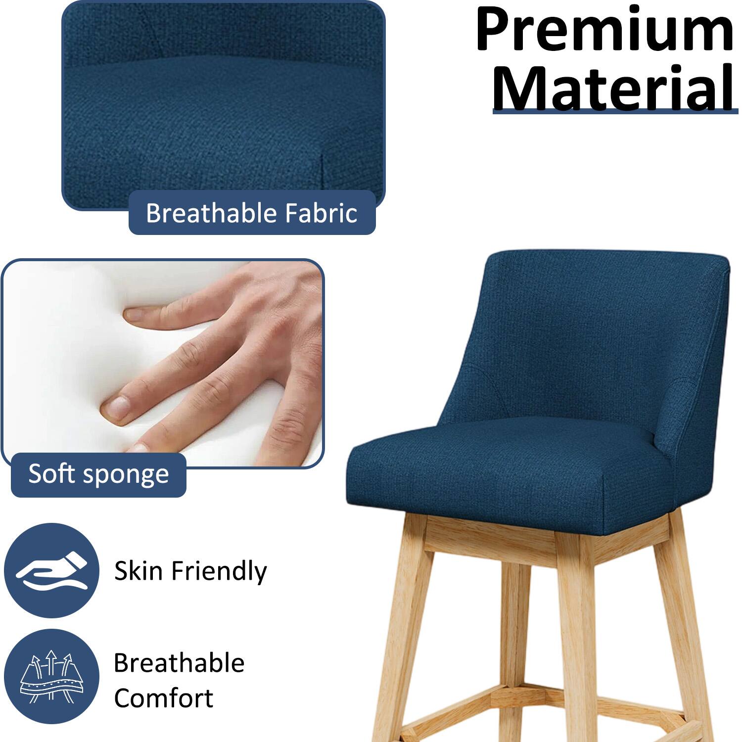 Premium Material  
Breathable Fabric  
Soft sponge  
Skin Friendly  
Breathable Comfort